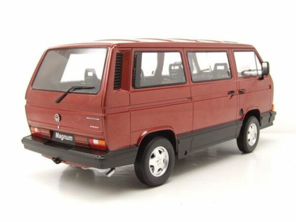 KK Scale Modellauto VW T3 Bus Multivan Magnum 1987 rot metallic Modellauto 1:18 KK Scale