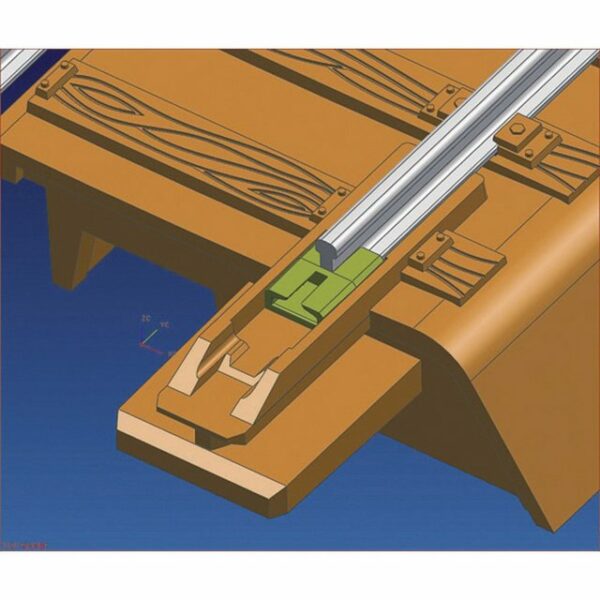 Roco 61192 H0 Roco geoLINE (mit Bettung) Schienenverbinder