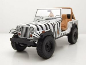 GREENLIGHT collectibles Modellauto Jeep CJ-7 1976 weiß Ace Ventura When Nature Calls Modellauto 1:18