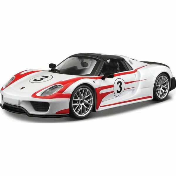 Bburago Modellauto Race Porsche 918 Spyder Weissach