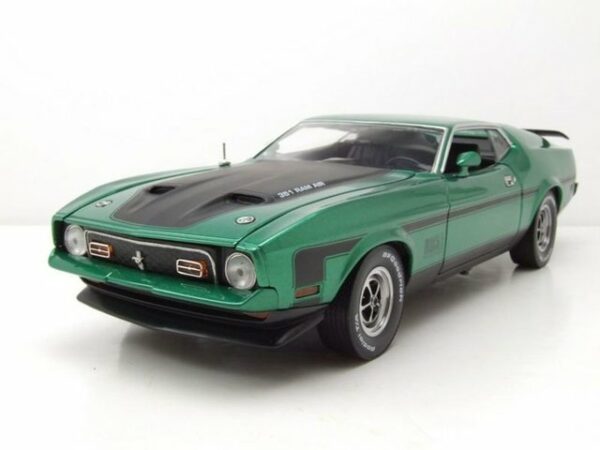 Sun Star Modellauto Ford Mustang Mach I Ram Air 1971 grabber grün metallic Modellauto