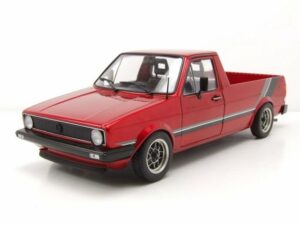 Solido Modellauto VW Caddy MK1 Pick Up Custom 1982 rot Modellauto 1:18 Solido