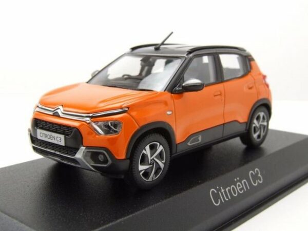 Norev Modellauto Citroen C3 2021 orange grau Modellauto 1:43 Norev