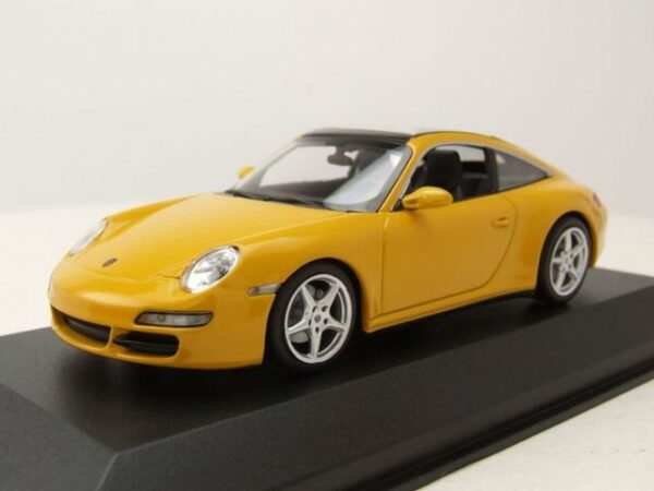 Maxichamps Modellauto Porsche 911 (997) Targa 2006 gelb Modellauto 1:43 Maxichamps