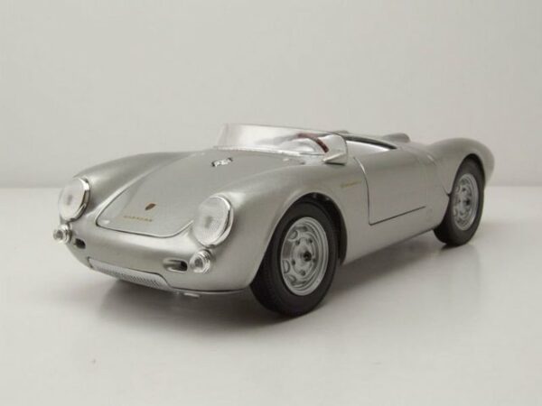 Maisto® Modellauto Porsche 550 A Spyder silber Modellauto 1:18 Maisto