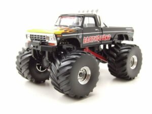 GREENLIGHT collectibles Modellauto Ford F-250 Pick Up Monster Truck Earthquake 1975 schwarz Modellauto