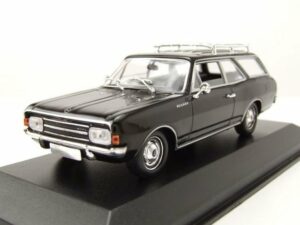 Maxichamps Modellauto Opel Rekord C Caravan Kombi 1969 schwarz Modellauto 1:43 Maxichamps